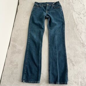 Wrangler Q Baby Jeans Women’s 9/10x38 Bootcut No Gap‎ Waist Stretch Denim Blue